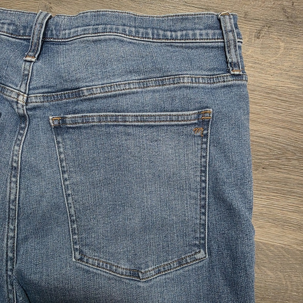 Madewell Skinny Flare Jeans 33 Medium Wash Stretch Denim Y2K Boho Festival - Picture 7 of 15